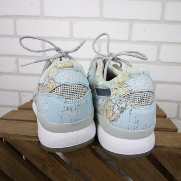 ASICS x ATMOS Gel Lyte III Sneakers Mens 8.5 US Sky World Map Great Cond main image 4